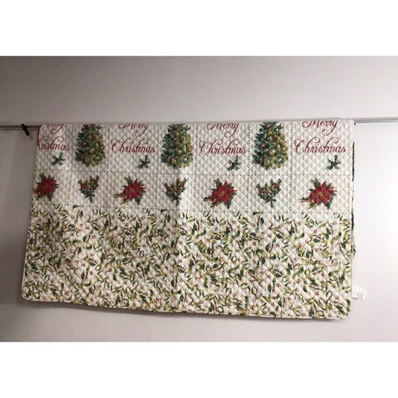 Christmas Tree Comforter Set Full Queen Holiday Quilt Pillow Shams - Picture 2 of 10